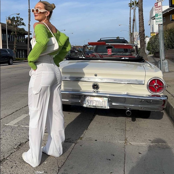 NWT Princess Polly Charlize Relaxed fit wide leg white Pants - Picture 3 of 7